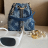 frayed bucket bag